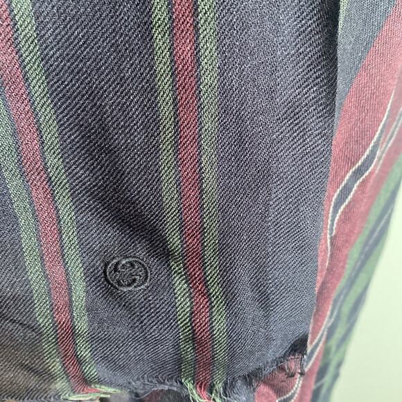 NWT Gucci oversized wool silk scarf wrap - Picture 3 of 8